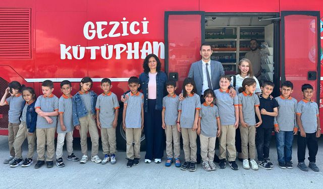 Gezici Kütüphane Uğurludağlı öğrencilerle buluştu