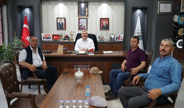 Kargılı muhtar ve vatandaşlardan Başkan Gelgör'e ziyaret