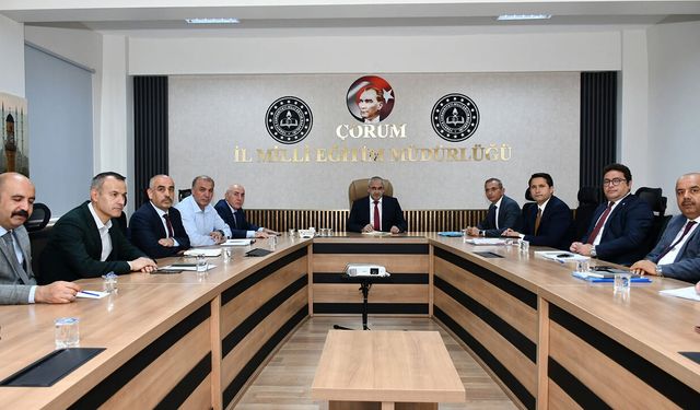 İl Milli Eğitim Müdürlüğü’nde haftalık planlama toplantısı yapıldı