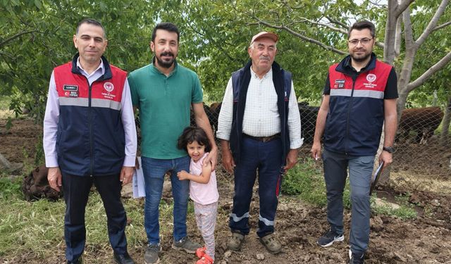 Oğuzlar'da Hayvancılık İşletmesine Proje kapsamında ziyaret