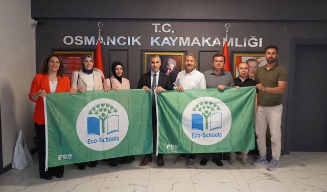 Osmancık'ın "Yeşil Bayrak" başarısı ödüllendirildi