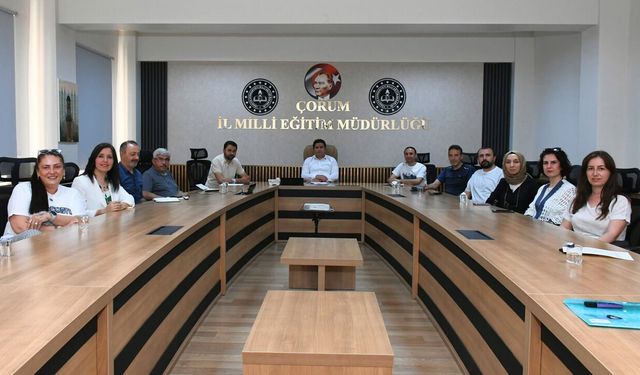 Çorum Ders Kitabı Hazırlama Komisyonu toplandı