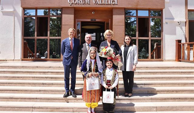 Büyükelçi Çorum'a geldi: İlk durağı Valilik oldu