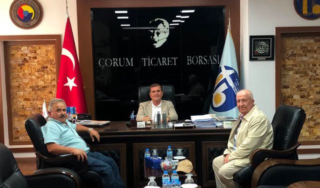 Mehmet Sayan ve Yeşilbaş'tan Borsa Başkanı Özkubat'a ziyaret