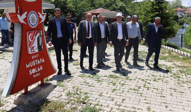 Şehit Mustafa Solak Parkı’nda inceleme