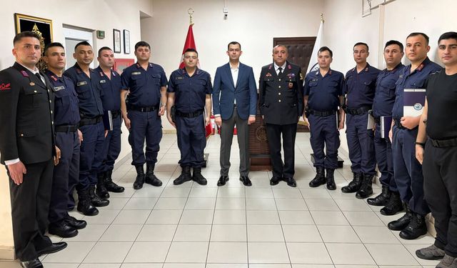 Jandarma’dan Kaymakam Kerem Yüce’ye ziyaret