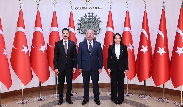Boğazkale ve Ortaköy Kaymakamlarından veda ziyareti