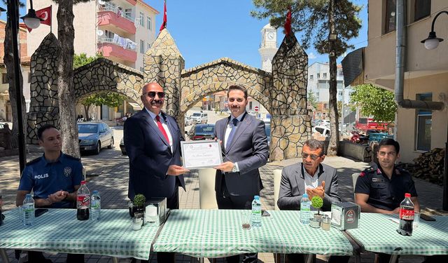 Kaymakam Şapaloğlu için veda yemeği düzenlendi