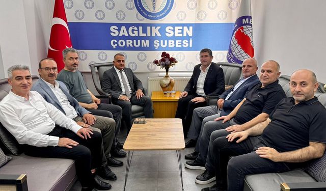 Sağlık-Sen Çorum Şubesi’ne Hayırlı Olsun Ziyareti