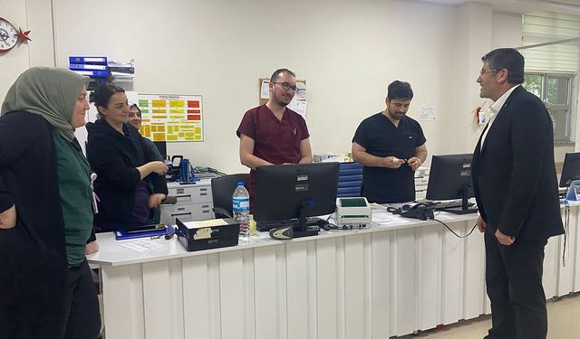 Ahmet Saatci’den Kargı'daki sağlık çalışanlarına ziyaret