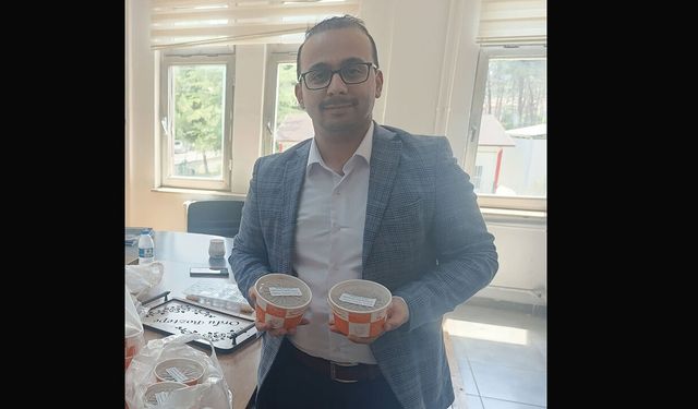Osmancık'ta öğrencilere aşure ikramı yapıldı