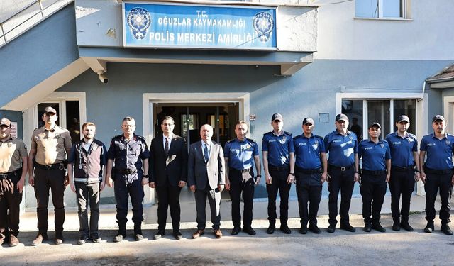 Vali Çalgan’dan Oğuzlar’da Güvenlik Birimlerine Ziyaret