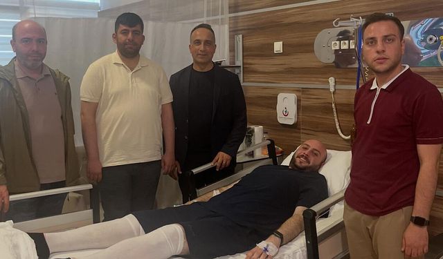 CHP heyetinden Mahmut Ayvaz’a geçmiş olsun ziyareti