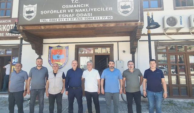 Şerif Okudan’dan Şoförler ve Nakliyeciler Odası’na ziyaret