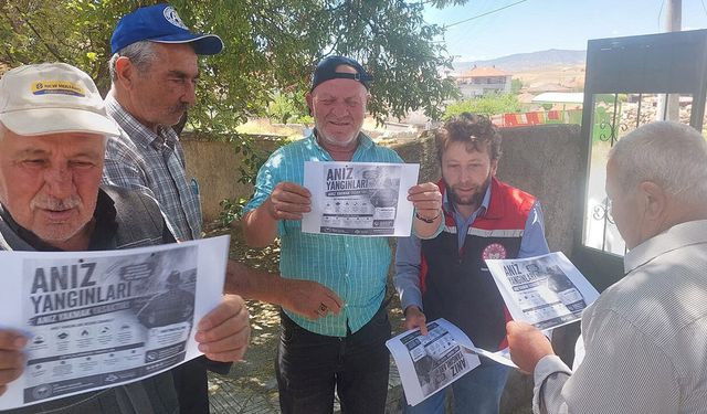 Çorum'un bu ilçesinde anız yakmanın zararları anlatıldı