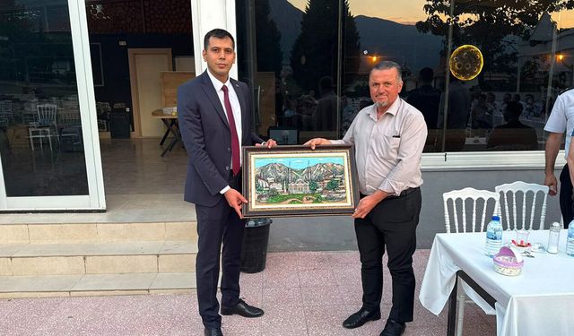 Kaymakam Akman onuruna veda yemeği düzenlendi