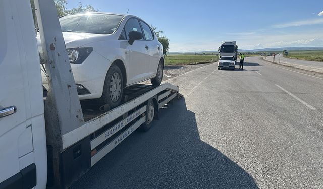 Miras kalan aracın devrini yapmadan trafiğe çıkan sürücüye ceza