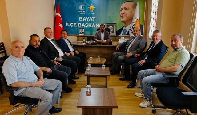 Duran Bıyık’tan Bayat teşkilatına ziyaret