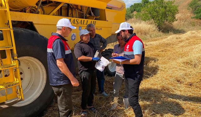 Dodurga’da biçerdöver kontrolleri sürüyor