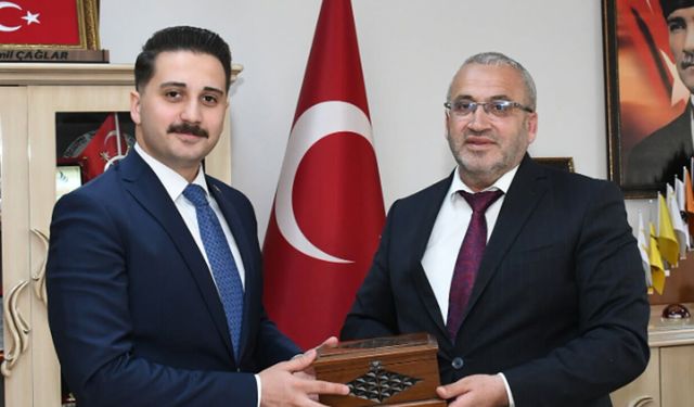 Ortaköy Kaymakamı Şapaloğlu'ndan Cemil Çağlar'a ziyaret