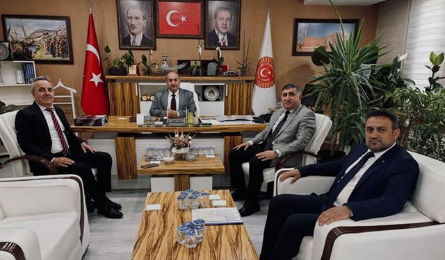 Eğitimcilerden Duran Bıyık'a hayırlı olsun ziyareti