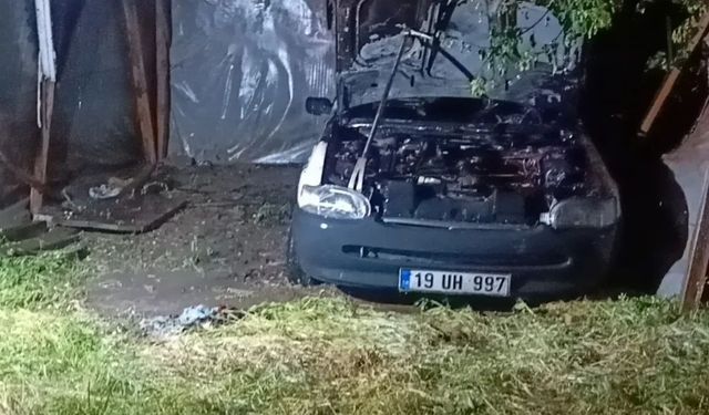 Yanan aracın kundaklandığı ortaya çıktı: Şüpheli tutuklandı