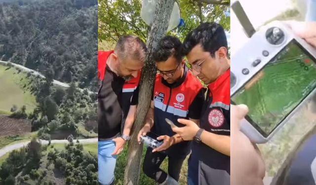 Osmancık'ta tarım arazileri drone ile denetlendi