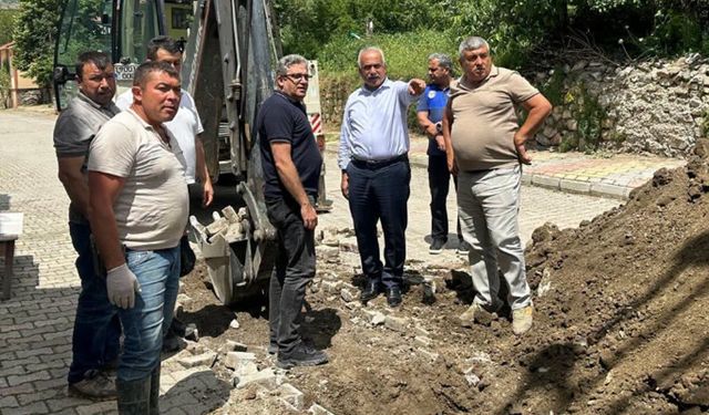 İskilip’te Altyapı Çalışmaları Devam Ediyor