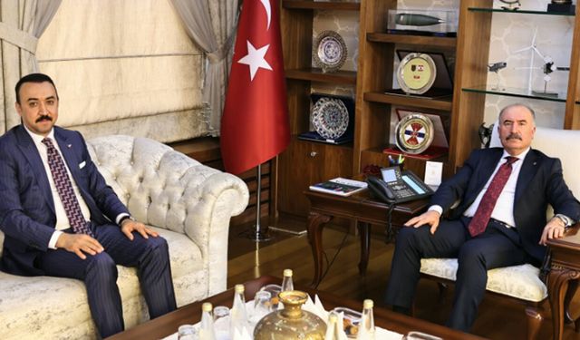 Kaymakam Özgür Pelvan'dan Vali Ali Çalgan'a ziyaret