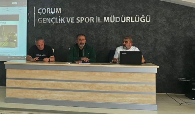 Güreş hakemliği aday kursuna ziyaret