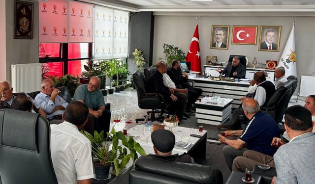 Yakup Alar, Mecitözü muhtarlarıyla bir araya geldi