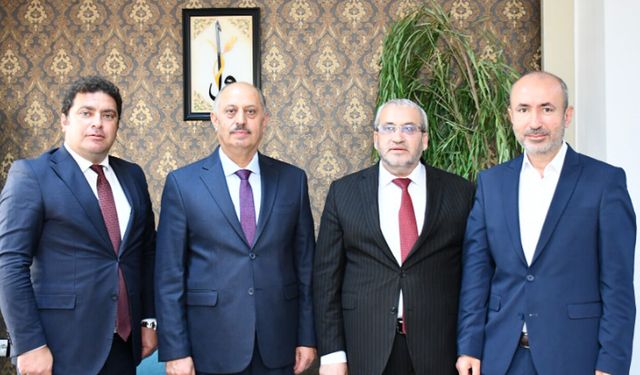 Prof. Dr. Ertuğrul Yaman'dan Cemil Çağlar'a ziyaret