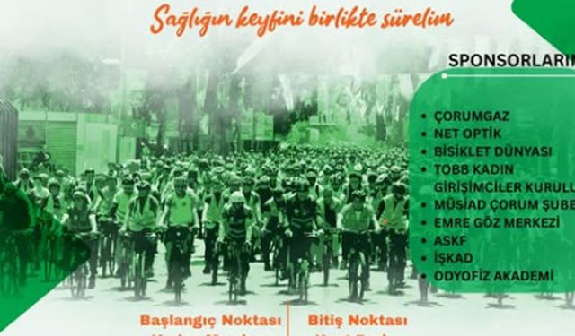 Çorum Bisiklet Turu için geri sayım başladı