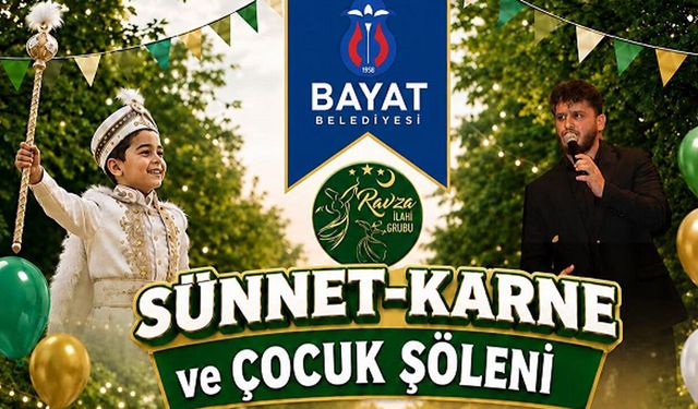 Bayat’ta sünnet, karne ve çocuk şöleni düzenlenecek