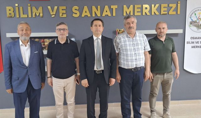 Milli Eğitim Yöneticileri Osmancık'ta kurumları ziyaret etti