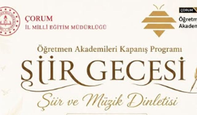 Öğretmen Akademileri Kapanış Programı Şiir ve Müzikle Yapılacak