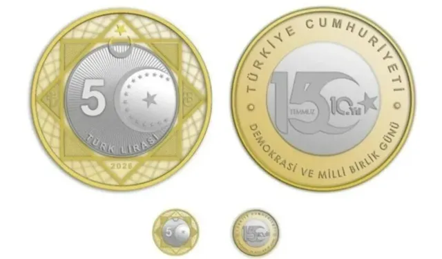15 Temmuz’un 10. yılına özel hatıra 5 lira basıldı