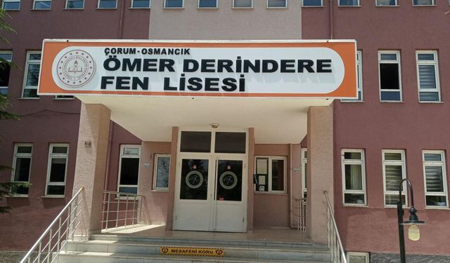 Ömer Derindere Fen Lisesi tercih sıralamasında Çorum ikincisi oldu