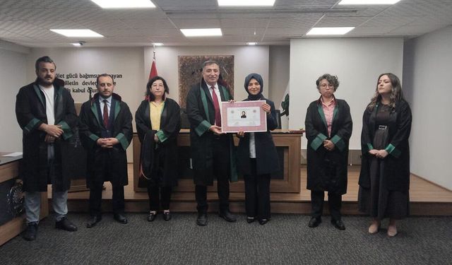 Çorum Barosu’nda ruhsat heyecanı