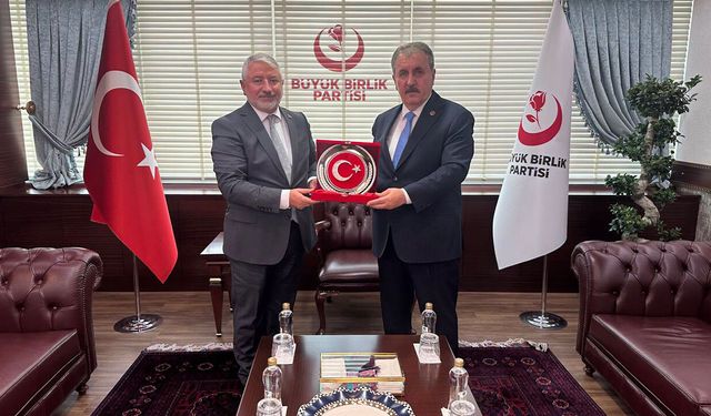 Başkan Aşgın’dan Mustafa Destici’ye taziye ziyareti