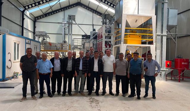Bayat’ta tohum eleme ve çeltik kurutma tesisi hizmete açıldı