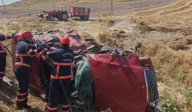 Çankırı’daki kazada Çorumlu amca ve yeğen hayatını kaybetti