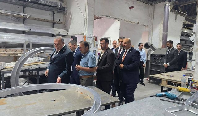 MHP heyetinden İskilip’te üretime başlayan tesise ziyaret