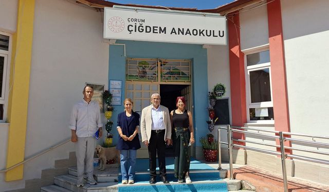 Cemil Çağlar’dan Çiğdem Anaokulu’na ziyaret