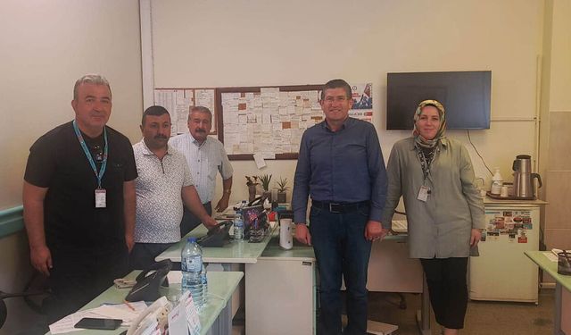 Sağlık-Sen’den hastane çalışanlarına ziyaret