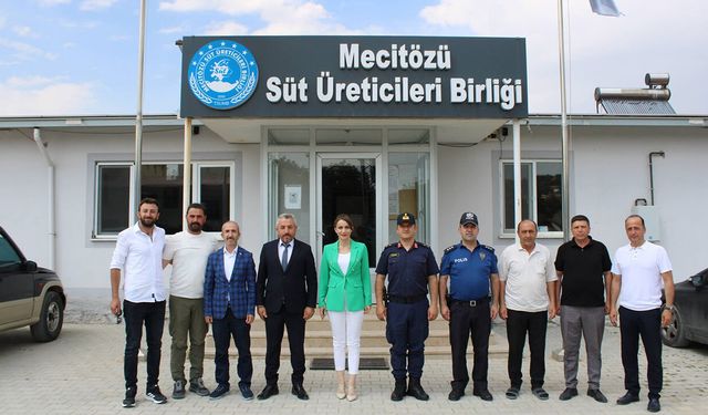 Kaymakam Nayman’dan Süt Üreticileri Birliği yönetimine ziyaret