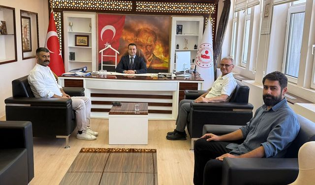 Şapinuva Kazı Başkanı Önder İpek’ten Kaymakam Şimşek’e ziyaret