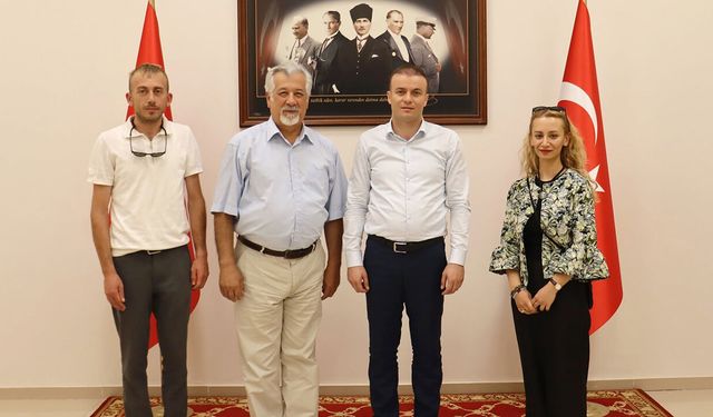 Alacahöyük kazı heyetinden Kaymakam Dinçer’e ziyaret