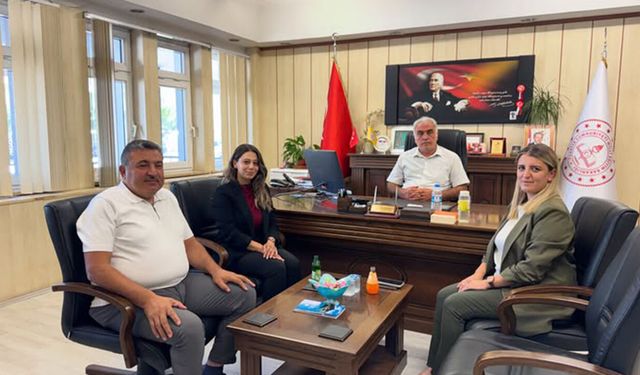 Düşünür Koleji yöneticilerinden İlçe Milli Eğitim Müdürlüğüne ziyaret