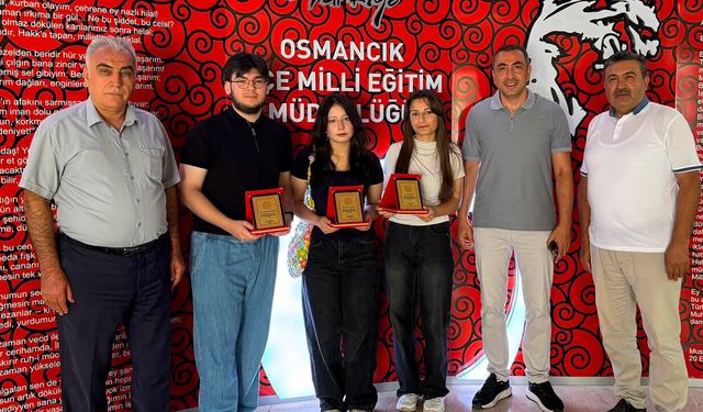 Osmancık’ın gururu olan öğrenciler ödüllendirildi
